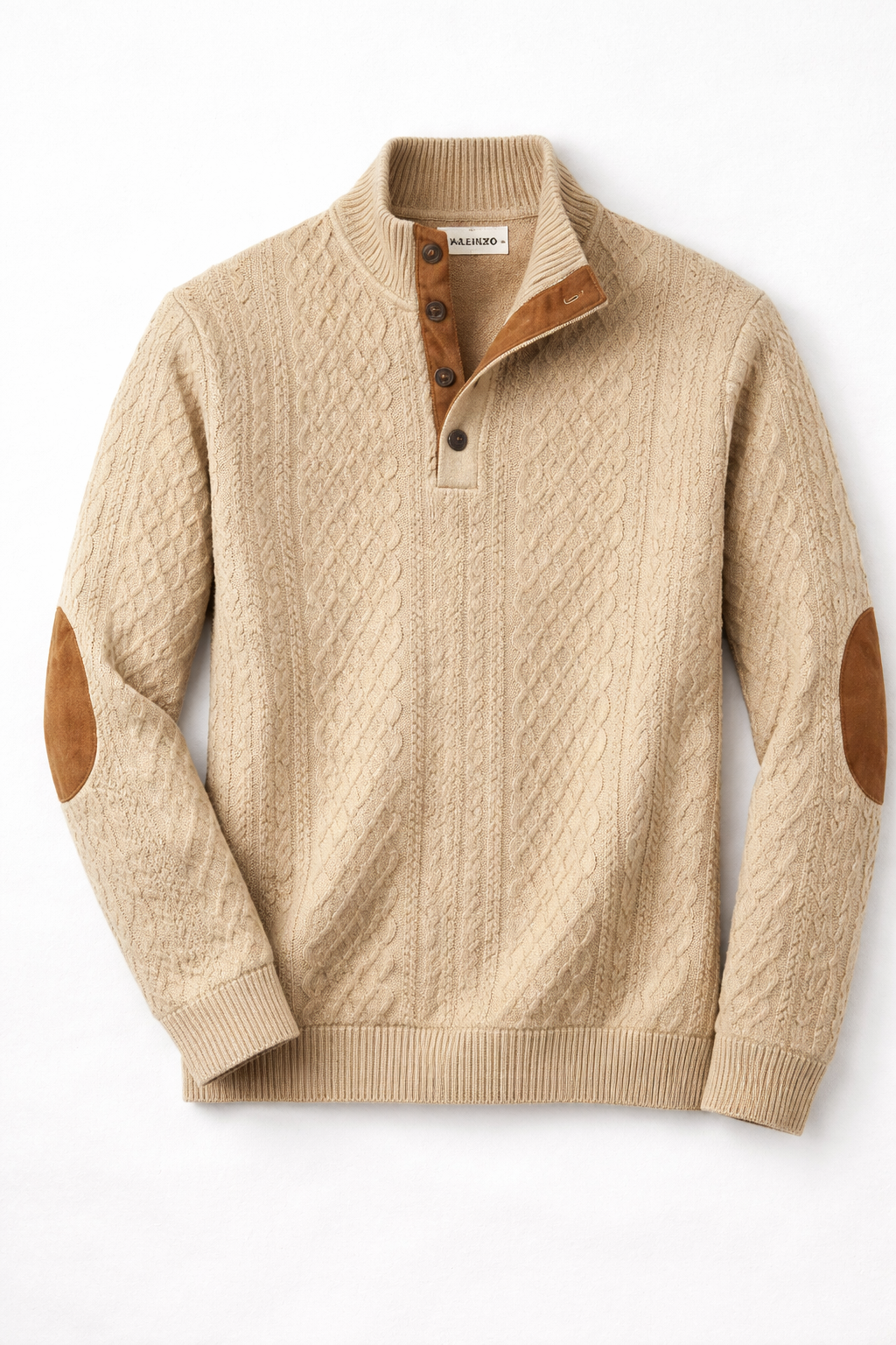 Crown - Suéter Clásico de Cuello Alto